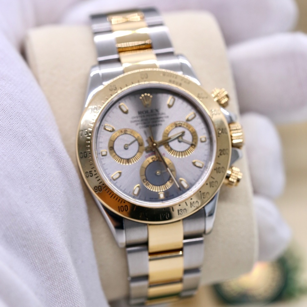 Rolex Daytona Two Tone 18k Gold Stainless Watch